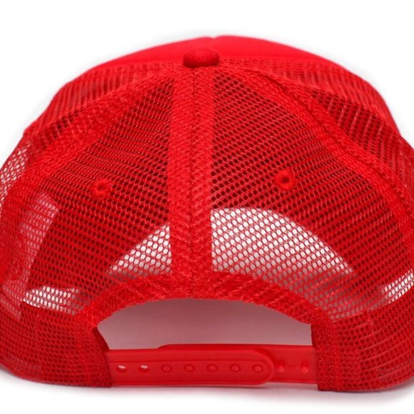 Wake and Bake Wed Pot 420 Funny Adult Truckers Unisex Cap Hat Red Cali Pride Smo - Picture 5 of 5